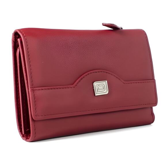 RFID Blocking Secure Wallet - Ladies Compact Trifold - Picture 1 of 4